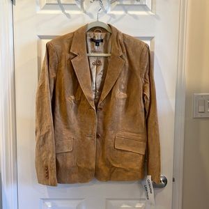 Suede blazer